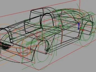 Car silver Free 3D model