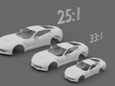 Chevrolet Corvette Stingray C7 3D print model Free 3D print model