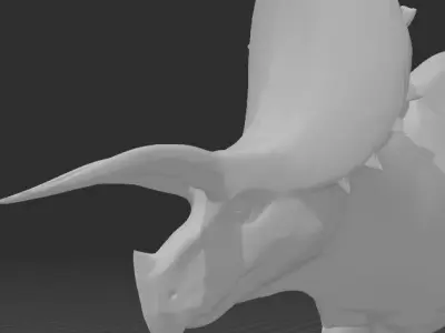 Triceratops dinosaur 3D print model