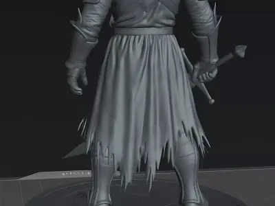 Knight Runebound Shadow Knight Printable RPG Miniature 3D print model