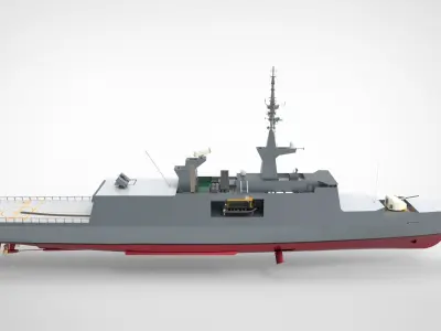 Frigate French 3D model
