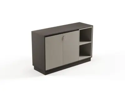 Modern Office Low Cabinet File 2 For Staff  Free 3D model