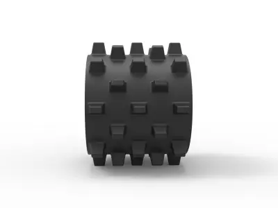  Compactor wheel 3D print model