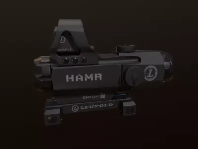 Leupold HAMR With Deltapoint 2 aimpoint Low-poly 3D model