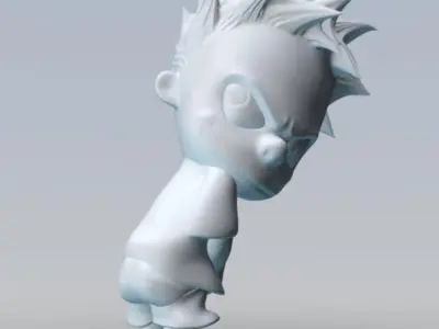 Calvin Peeing 3D model