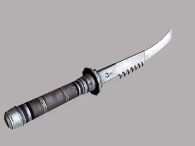 Sword samurai Low-poly 3D model