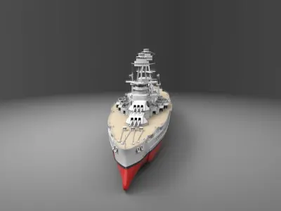 USS Arizona 3D model