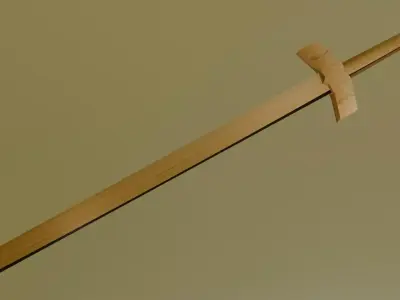 Wooden Sword 3D model