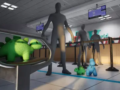 Dinosaur Plush Toys - PBR Game Ready - LOW POLY Low-poly 3D model