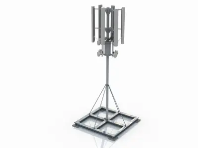 Telecommunication Cell Tower 3 3D model