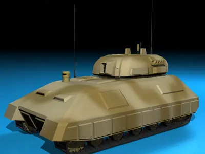 Electronic war Tank 3D model