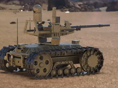 Sharp Claw I Chinese Tracked Unmanned Ground Vehicle UGV 3D model