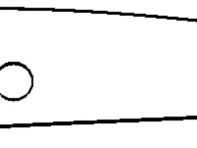 tunel de viento y perfil NACA 4212 3D model