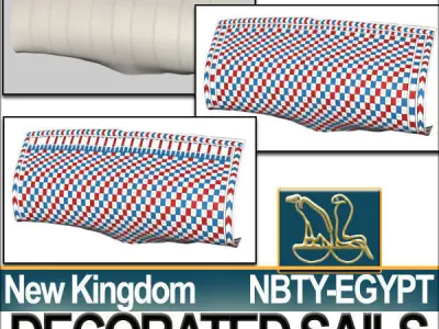 Ancient Egypt NK Decorated Sails 3D model