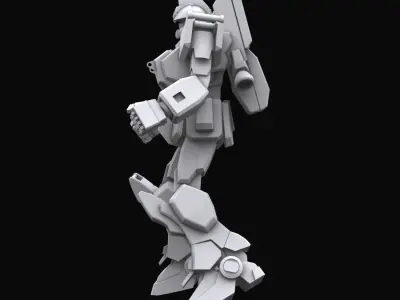 Gundam mobile suit MS RX 79G EZ8 model 3D model