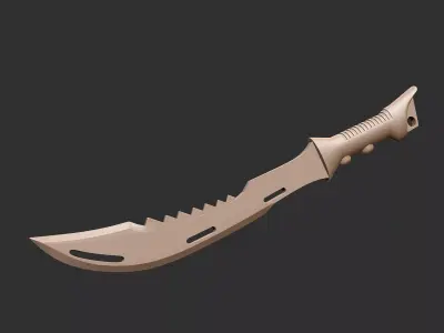 Lost Predator Axe 3D print model