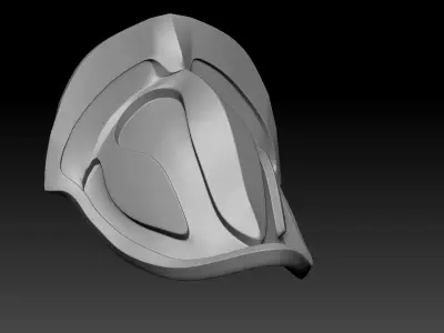 High-poly model Shoulder armor 3D model