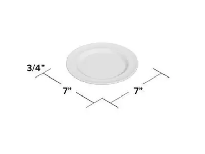 Coro Melamine Bread and Butter Plate Free 3D model