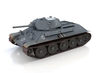 T-34-76 - Model 1940 -Soviet medium tank - 71 3D model