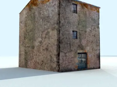 Old European House Detailed Realistic 3D model