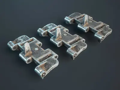 M113 APC Track Link T130 T130E1 3D-Models Set Low-poly 3D model