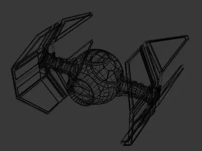 Spaceship Fighter 3D model