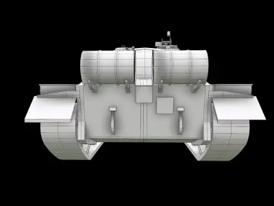 TANK T55 main battle tanks Low-poly 3D model