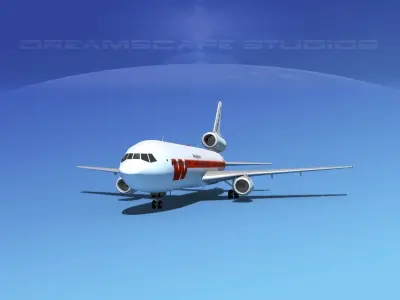 Douglas DC-10 Western 3D model