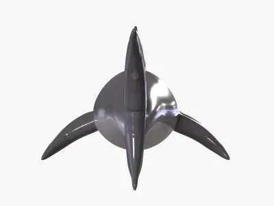 Inflatable Shark Low-poly 3D model