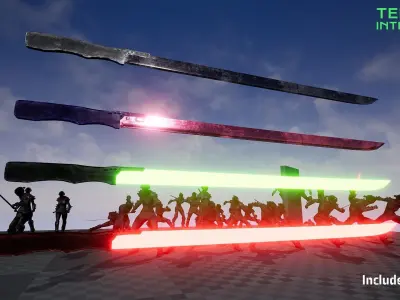 Cyborg Ninja - Shadows Series Low-poly 3D model