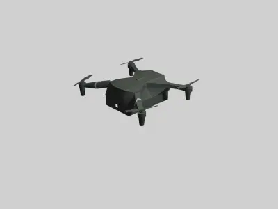 Cutting-Edge 3D Drone Model Low-poly 3D model