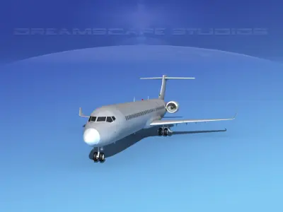Comac ARJ21-900 Bare Metal 3D model