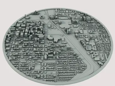 Ottawa City Canada 3D print model