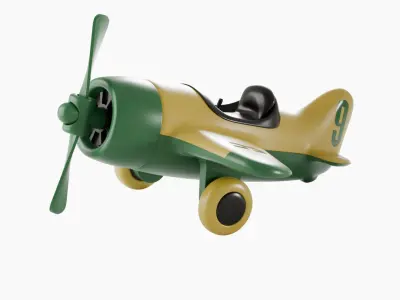 Toy Plane Collection Set 3D model purchase