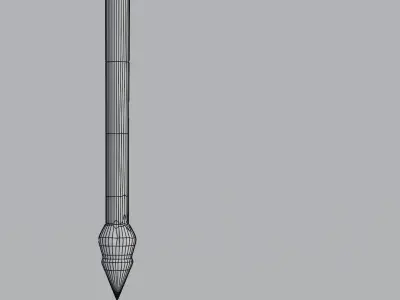 Bloody Spartan spear 3D model