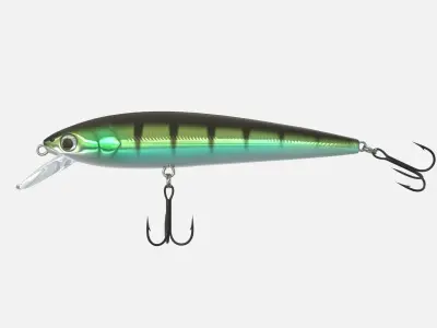 Crankbait fishing lure  3D model