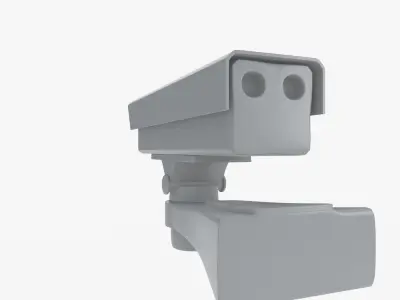 2K Security Camera  Low-poly 3D model