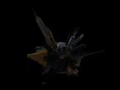 FANTASY EARTH MODEL WITH SKYSCAPERS 3D model