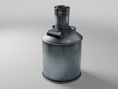 Chemical Gas Land mine Low Poly 3D Model Low-poly 3D model