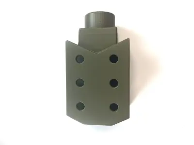 50cal Muzzle Brake 3D Printable Model 3D print model