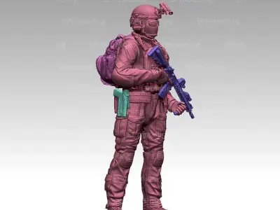 US RANGER SOLDIER 3D print model
