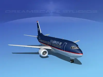 Boeing 737-300 US Air 3D model