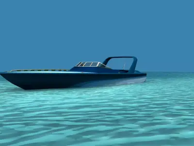 Phazer 38 Cigarette Boat V07 3D model