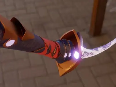 Genshin Impact - Musou no Hitotachi - Raiden Sword Blender3D  3D model