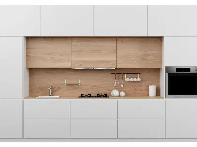 Modern Kitchen Set Free 3D model