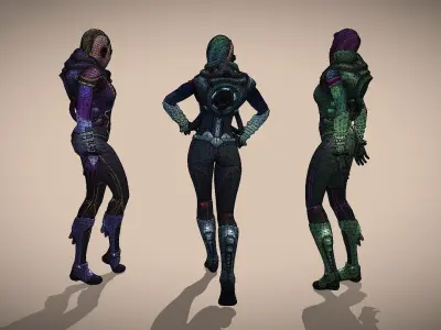 Space Punk 3D model