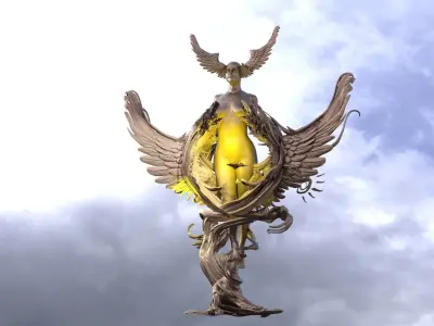 Dantes Empress Lust winged demon 3D model