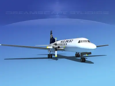 Convair CV-580 Nolinor Cargo 3D model