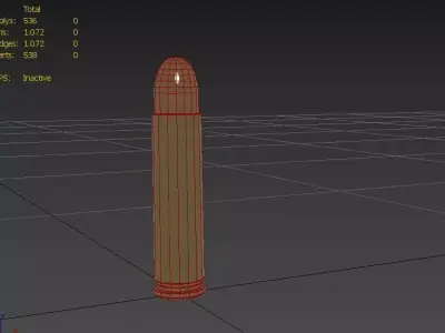 30 M1 Carbine  Ammo Low-poly 3D model