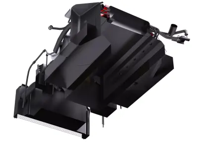 Dodge Viper V10 Engine Low-poly 3D model